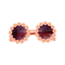 Baby Flower Sunglasses Girls Polarized Sunglasses Flexible Bendable Newborn UV400 Sunglasses Pink 2-12 Years