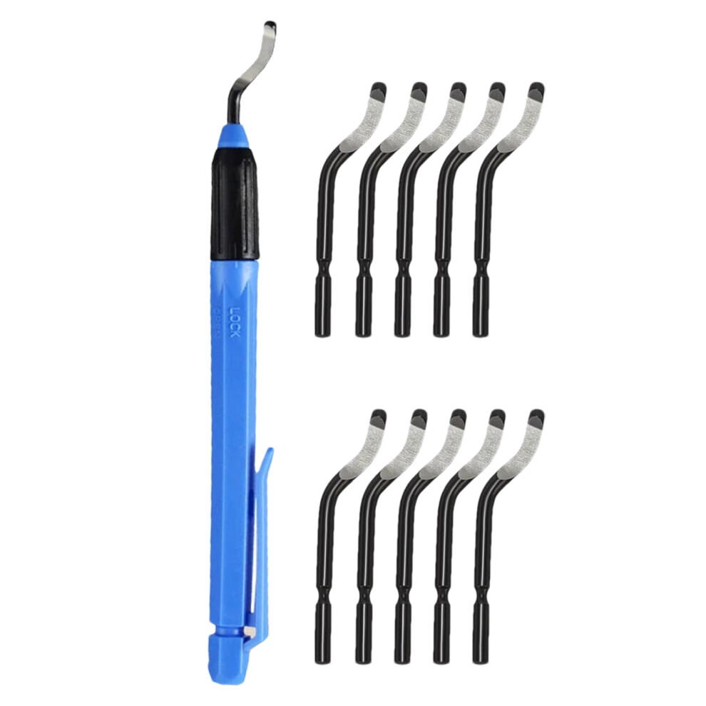 Plumbing Deburring Tool Â Pen-Shape Manual Chamfer Tool With 11 Cutters, Compatible With Aluminum Alloy & Rubber 9418476650628
