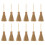 12Pcs Mini Bristdukskrubbor Med Röd Rep Stråbristduk För Halloween 6