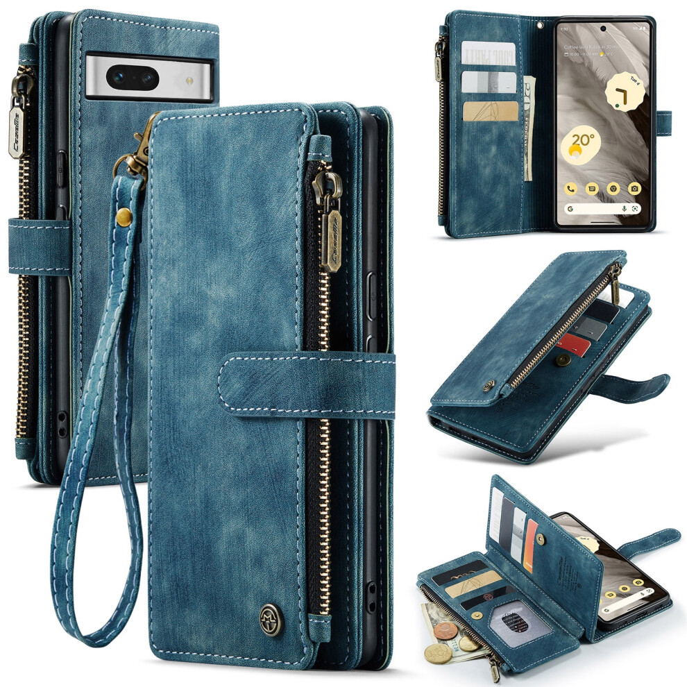 Caseme Wallet Case For Google Pixel 7A, Pu Leather, 9170372606733