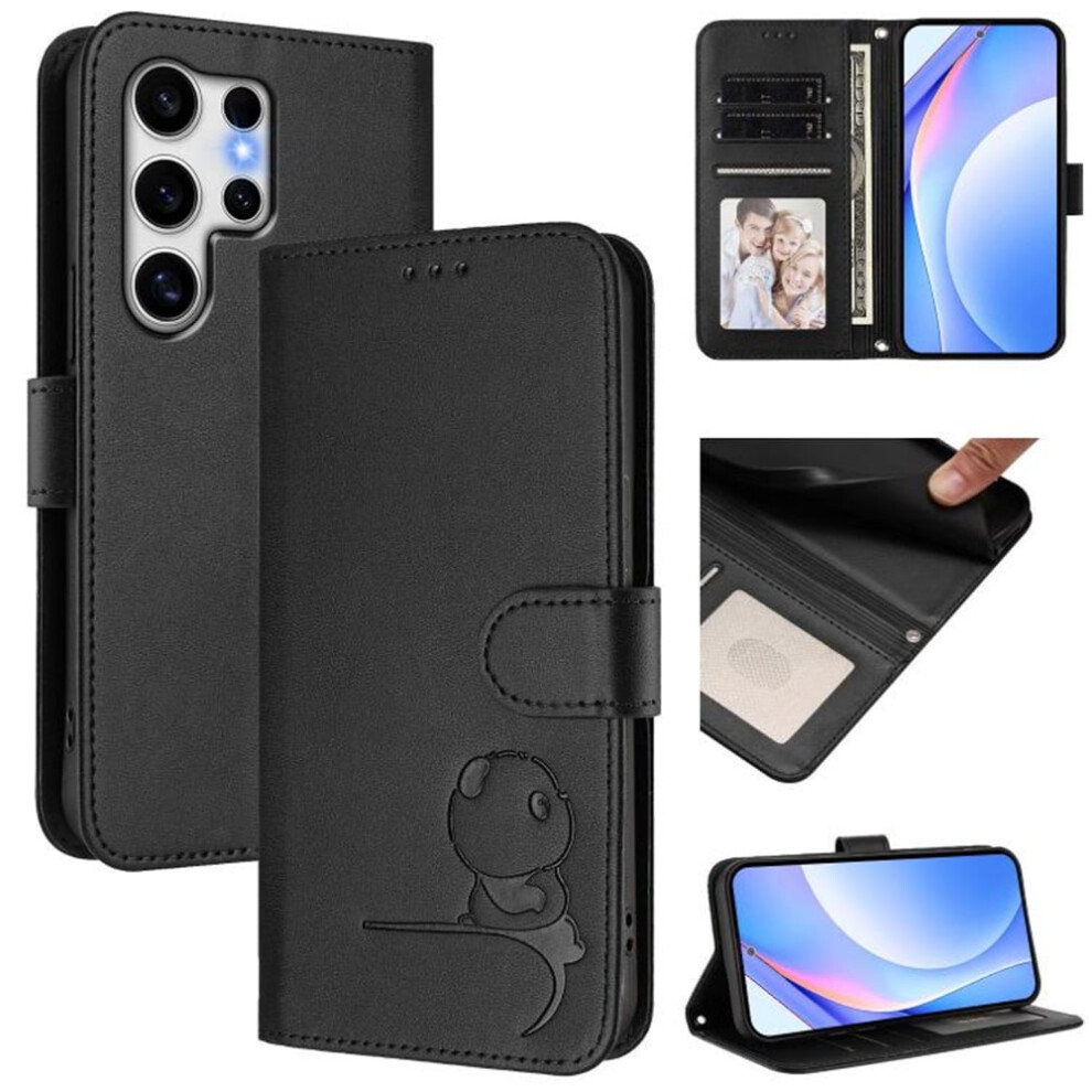 Panda Leather Phone Case For Samsung Galaxy S25 Ultra 5G 9152228002630