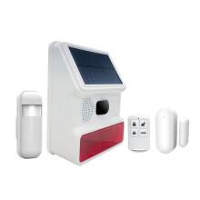 433MHz Solar Outdoor Siren with LED Flashing Light