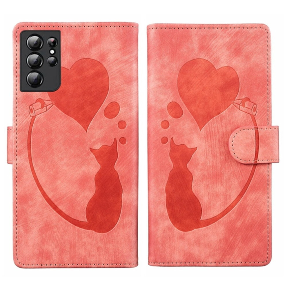 Pu Leather Flip Wallet Case For Samsung Galaxy S21 Orange 9152228001817