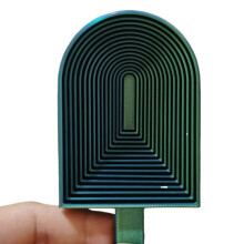1PC DEEP GREEN 8CM 3D printed carrot tower stress relief, prank gift for friends, birthday present.