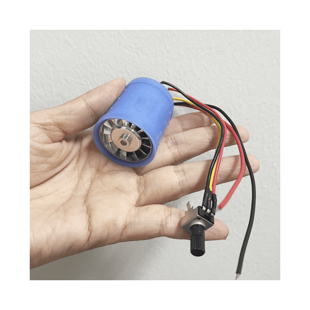 DC 9V 12V 24V 100000RPM Ultra-high Speed BLDC 3-Phase Brushless Motor Equipped w/ driver CNC Aluminum Alloy Impeller Ducted Fan