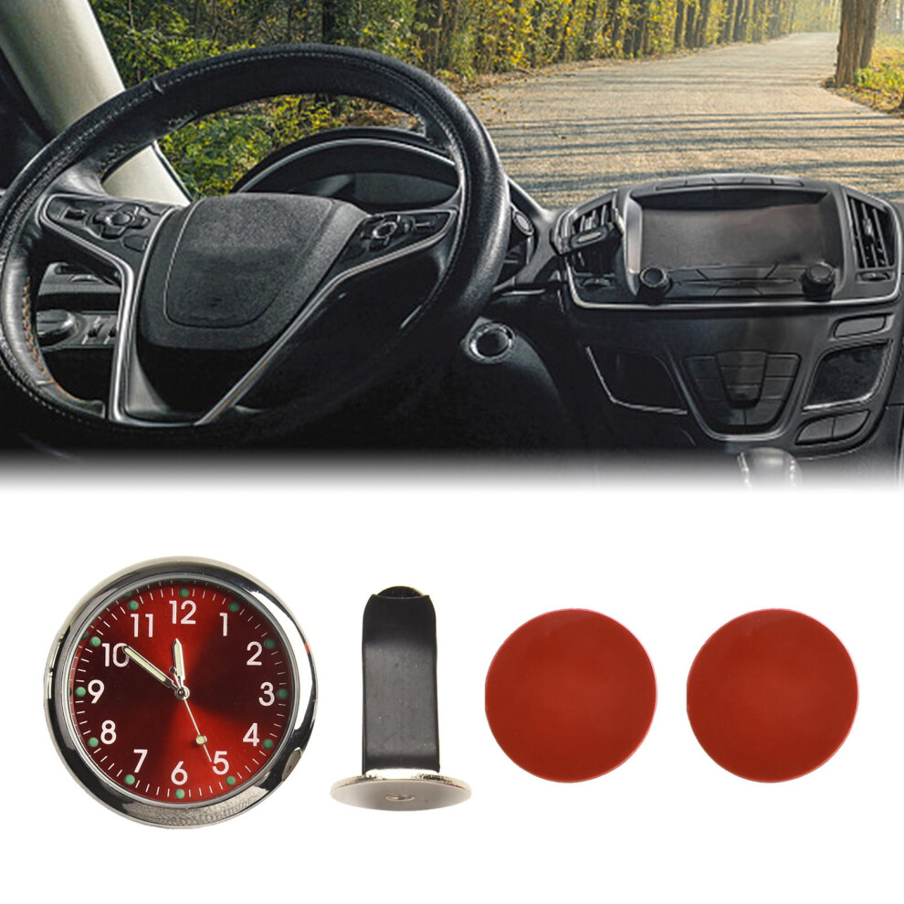 Car Clock Luminous Automobiles Internal Stick-On Mini Digital For Dashboard Air Vent-On Clock Watch Small Luminous For Boat Bike Light 9152228486096