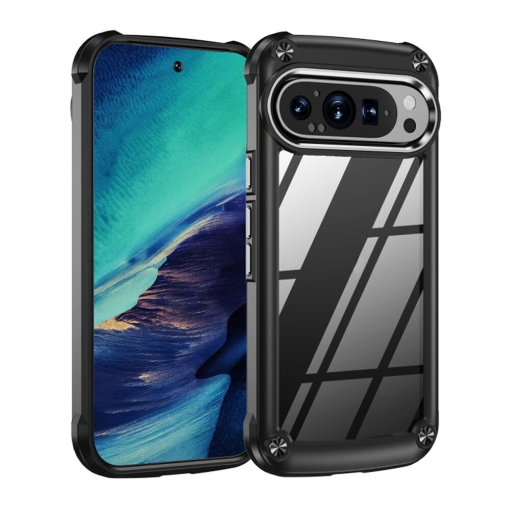 Google Pixel 9 Pro Case With Airbag Corners, Alloy Lens 9170372609482