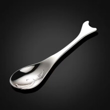 1pc, stainless steel spoon tableware, high-looking whale-shaped home restaurant spoon for eating and drinking soup
