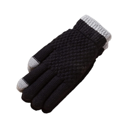 2-finger touchscreen strikkede vinterhandsker