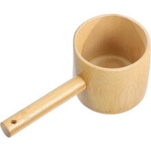 Bamboo Water Scoop - Ergonomic Water Ladle for Bathing Tea Ceremony and Cooking - Natural Bamboo Dipper for Home and Restaurant Use