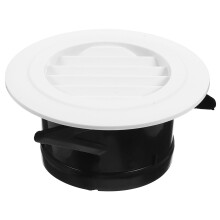 White ABS Soffit Vent 6 Inch for Home Use, and Efficient Ventilation with Modern Design