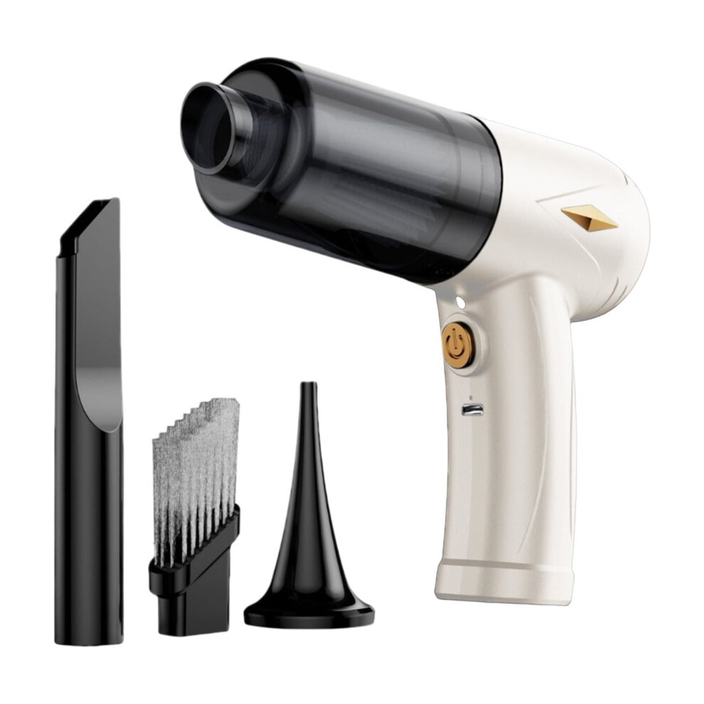 Compact Cordless Car Vacuum Cleaner Featuring Led Illumination For Areas And Emergency White/Dark/Light 9152228488151