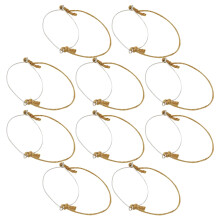 10Pcs Reusable Mason Jar Wire Handles with Burlap Grip for Hanging Wide Mouth and Regular Jars