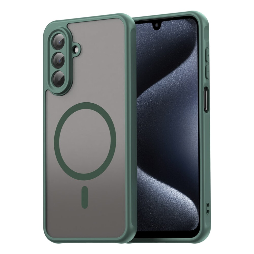 Magnetic Case For Samsung Galaxy A17 5G Â Magsafe Compatible, Military-Grade Drop Protection, Translucent Matte Shockproof, Green 9152228488373