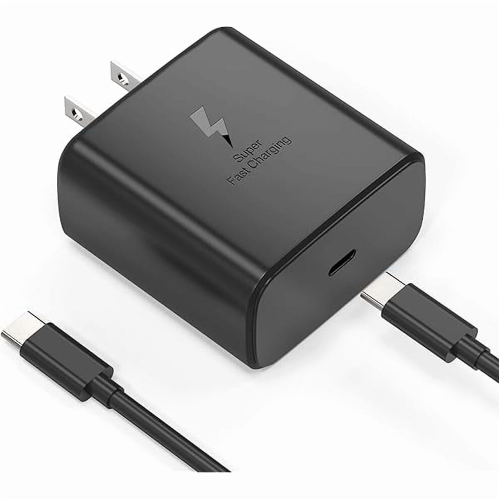 2025 New 45W Usb-C Fast Charger Compatible With Samsung Galaxy S25/S24/S23/S22/S21/S20/Note 10 & Galaxy Tab, 6Ft Cable 9130661882880