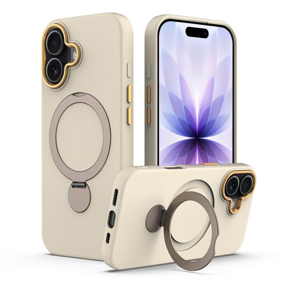 Iphone 17 Case (Compatible With Magsafe) Â Apricot, Military-Grade Shockproof With Invisible Magnetic O-Ring Stand 9130661882644