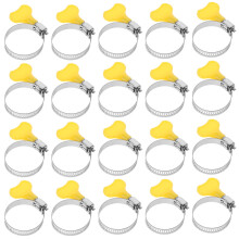 20 Pcs Pool Skimmer Pole Handle Hose Clamp Clamps Adjustable Water Pipe