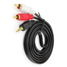 3.5mm to 2RCA Male Adapter Audio Cable Y Splitter