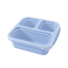 Boîtes de conservation hermétiques à 3 compartiments avec couvercles, réutilisables, idéales pour la préparation des repas, l'école et les