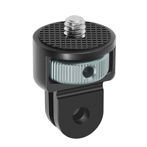 Adaptador de tripé com rosca de 1/4" em liga de alumínio, suporte giratório de 360 para câmeras Insta-360One de 10 e 9 polegadas.