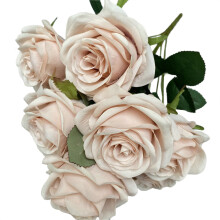 Artificial Rose Silk Flower 9 Heads 18 Inch
