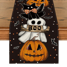 Décoration de table automnale saisonnière sur le thème des chauves-souris pour Halloween, idéale pour les fêtes de famille. Mini drapeaux,