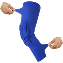 Knee Pads Compression Leg Sleeve Knee Sleeve for All Sports Wrestling Protector Gear, Youth & Adult Sizes, 1 Pair of Knee Paded