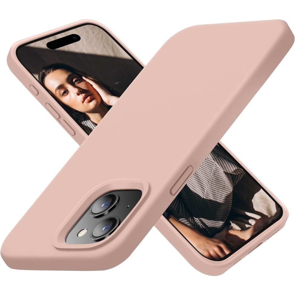 Iphone 15 Plus Case Â Ultra Slim Silicone Shockproof Protective Case, Soft Microfiber Lining, 6.7", Pinksand, Compatible With Iphone 15 Plus 9130661884594