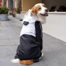 Dog Raincoat with Hood Waterproof Reflective Quick-Drying