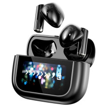 Écouteurs intra-auriculaires à écran tactile, réduction de bruit active, Bluetooth 5.3, sans fil, pour petites oreilles.