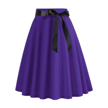 Falda pantalón midi morada para mujer – Corte holgado, estilo medieval/renacentista/steampunk, compatible con la moda Y2K y de conciertos country.