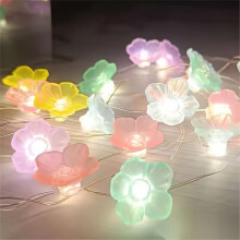 Cordão de luzes em formato de flor de cerejeira de 300 cm/118 polegadas com 30 luzes, alimentado por bateria, ideal para decoração de interiores,