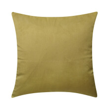 Decoratieve kussenhoezen voor lentedecoratie, 50 x 50 cm, geelgroen, effen fluweel.