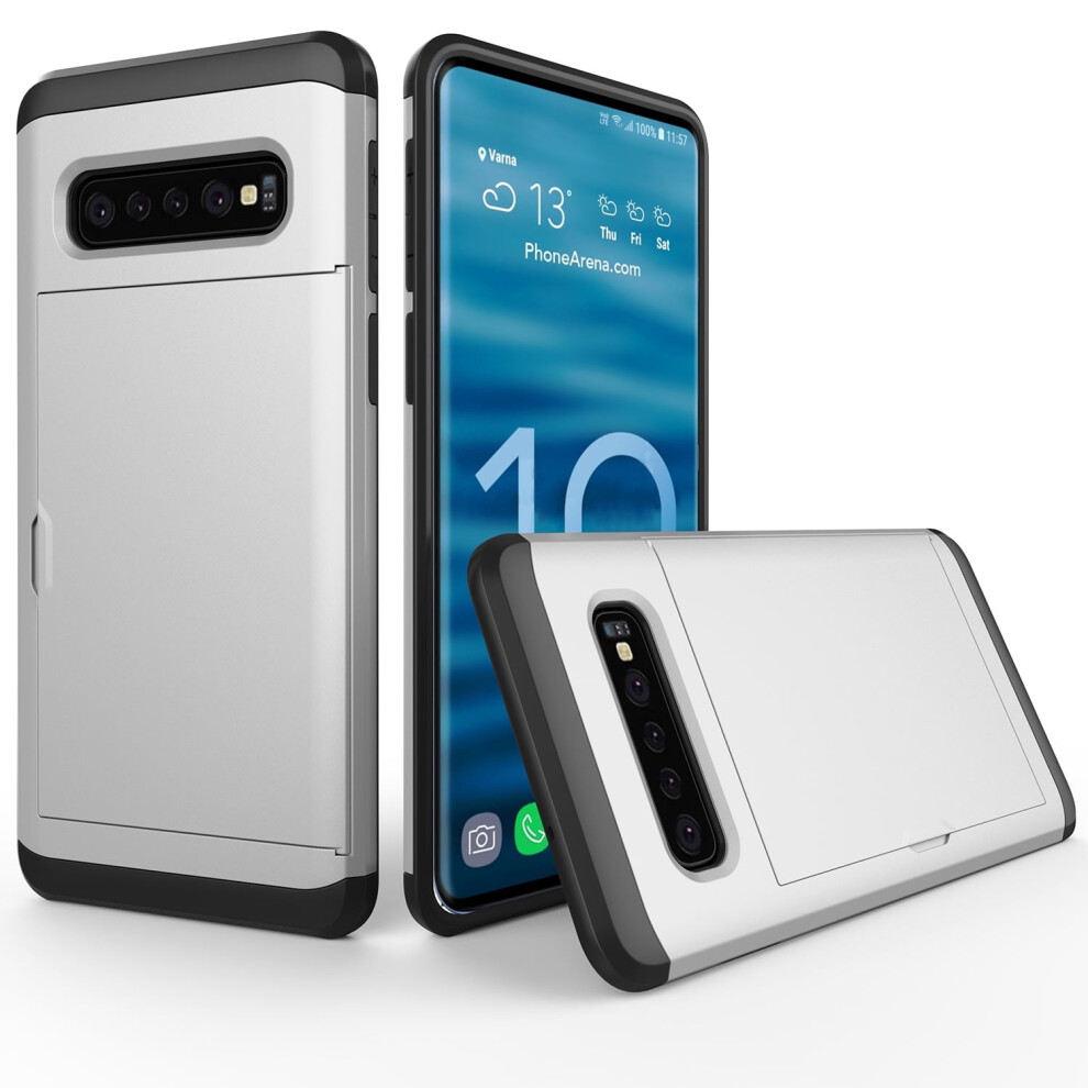 Galaxy S10 Plus Hybrid Wallet Case Â Dual-Layer Pc+Tpu, Credit Card Slot, Protective Bumper, Compatible With Samsung Galaxy S10 Plus 6.4" (2019) Â 9170372095353