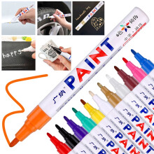 1 Pack Waterproof Permanent Paint Marker For Car Tires, Rubber, and Metal Surfaces (5ml)