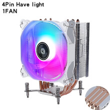 Ventilateur de refroidissement efficace pour processeur CPU, radiateur PC Ă refroidissement par air, 120 mm, 4/6 caloducs, format tour, installation