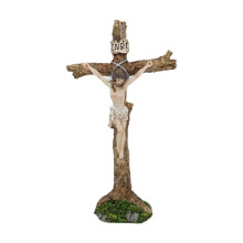 Álló feszület szobor húsvéti dekoráció kollekció ima Jézus kereszt figura,