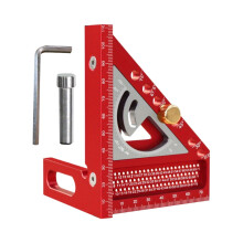 3D Multiple Marking Square Carpenter Hole Scribing Ruler Aluminum Alloy Measurement Gauge for Beginners Professionals Crafting Enthusiasts greater