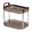 Badkamerorganizer, transparant, met 2 planken 1