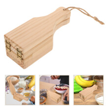 Tostonera Plantain Press Wood Beige 1Pcs for Food Preparation