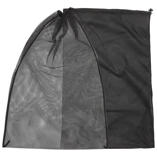 8Pcs Mesh Laundry Bags Black Drawstring Travel Storage Pouches