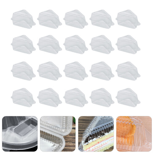25 Små Triangulära Cheesecakeförpackningar Pajhållare 1