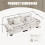 Oversized Corduroy 2-Seater Sofa with Pillows 2