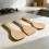 3 Pcs Original Unpainted Wooden Spades Set For Kitchen Cooking 3