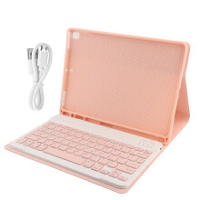Cover con tastiera premium per iPad con tasti retroilluminati Bluetooth rimovibili magneticamente, interno antiurto, design pieghevole con supporto e