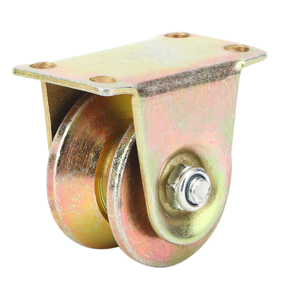 Corrosion Resistant V Groove Wheel, V Shape Bracket Roller For Industrial Guiding Pulley, Heavy Duty Rigid Caster With Double Roll Bearing For 9191629380145