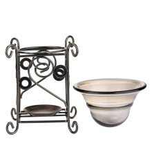 Delicate Iron Leaves Design Essential Oil Furnace Aromatherapy Wax Melt Burner Romantic Home Decoration Non Electric Candle Holder Deer Shape