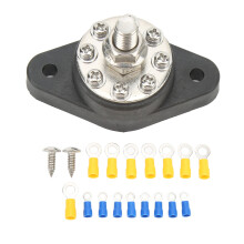 Stromverteileranschlussklemme aus Edelstahl für maritime Umgebungen, Sammelschienenblockbolzen 12 V–48 V