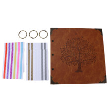 Fotohoekjes voor een scrapbookalbum in vintage stijl, een herinneringsboek, zelfklevend, veelkleurig, zuurvrij, voor gepersonaliseerde albums.