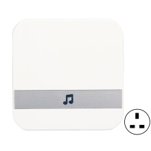 Trådløs døråpningsklokke med dobbel sensor, justerbar melodi og volum, elegant design, lavt energiforbruk, egnet for bolig eller kommersiell bruk.